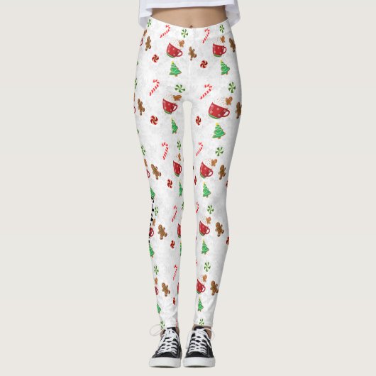 Christmas Sweets Customizable Leggings (Voorkant)