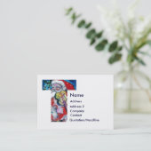 CHRISTMAS T BRIEF / SANTA MET VIOLIN MONOGRAM VISITEKAARTJE (Staand voorkant)