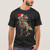 Christmas T-Rex Dinosaur Funny Holiday Shirt (Voorkant)