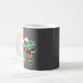 Christmas T-rex Koffiemok (Voorkant links)