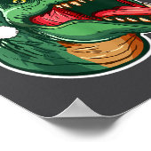 Christmas T-rex  Poster (Hoek)