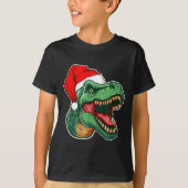 Christmas T-rex  T-shirt (Voorkant)