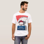 Christmas T-Shirt – Christmas Is The Time to Smile (Voorkant volledig)