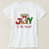 christmas t-shirt joy to the world (Design voorkant)