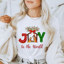 christmas t-shirt joy to the world