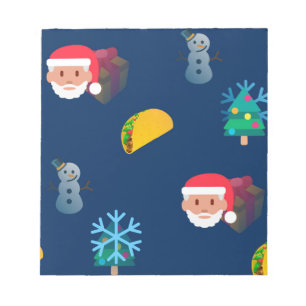 christmas taco emoji notitieblok