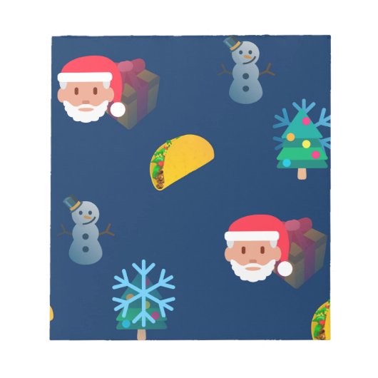 christmas taco emoji notitieblok (Voorkant)