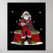 Christmas Tactical Santa Claus 2nd Amendment Gun R Poster (Voorkant)