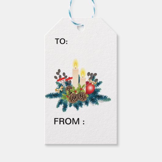 Christmas tag cadeaulabel (Voorkant)