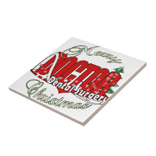 CHRISTMAS tandheelkundige chirurgie Tegeltje