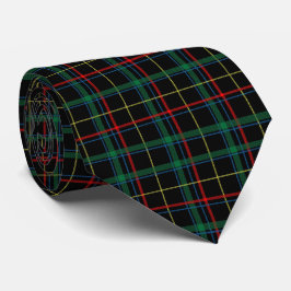 Christmas Tartan Green Black Red Stropdas