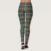 Christmas Tartan Plaid Leggings – Festive Women’s  (Achterkant)