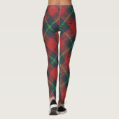 Christmas Tartan Plaid Red Green Women's Leggings (Achterkant)