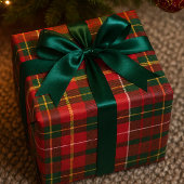 Christmas Tartan Red and Green Cadeaupapier