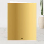 Christmas Tartan Stag Custom Kaart (Achterkant)