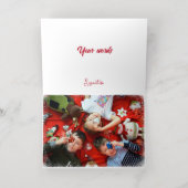 Christmas Tea Foil Photo Folded Card Folie Wenskaart (Binnenlaag)