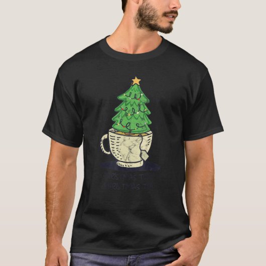 Christmas Tea O Christmas Tea Pine Tree Cup T-shirt (Voorkant)