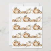 Christmas Tea Party Minimalistisch Elegant Goud Kaart (Achterkant)