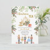 Christmas Tea Party Notenkraker Vrijgezellenfeest Kaart (Staand voorkant)