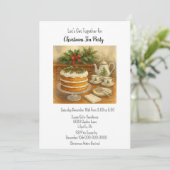 Christmas Tea Party / Tea Time Kaart (Staand voorkant)