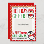 Christmas Teacher Appreciation Gift Card Holder Kaart (Voorkant / Achterkant)
