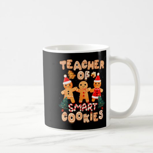 Christmas Teacher Cute Gingerbread Cookies Funny H Koffiemok (Rechts)