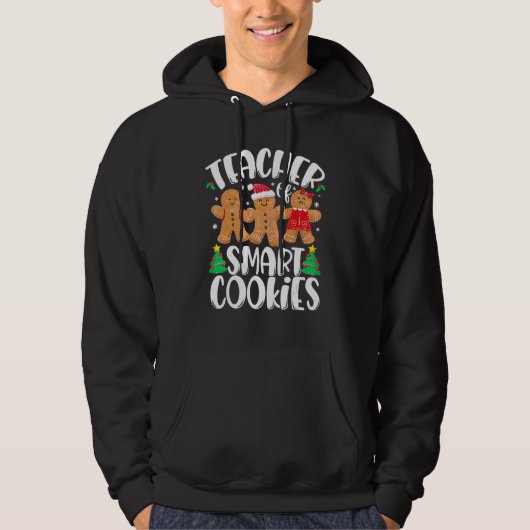 Christmas Teacher Cute Gingerbread Cookies   Hoodie (Voorkant)