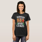 Christmas Teacher Cute Gingerbread Cookies T-shirt (Voorkant volledig)