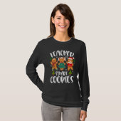 Christmas Teacher Cute Gingerbread Cookies T-shirt (Voorkant volledig)