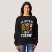 Christmas Teacher Cute Gingerbread Cookies Trui (Voorkant volledig)