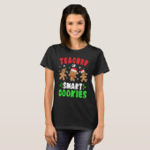 Christmas Teacher Cute Gingerbread Teacher of Smar T-shirt (Voorkant volledig)