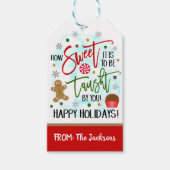 Christmas Teacher Gift Label Cadeaulabel (Voorkant)