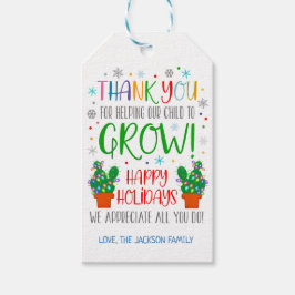 Christmas Teacher Gift Label Cadeaulabel
