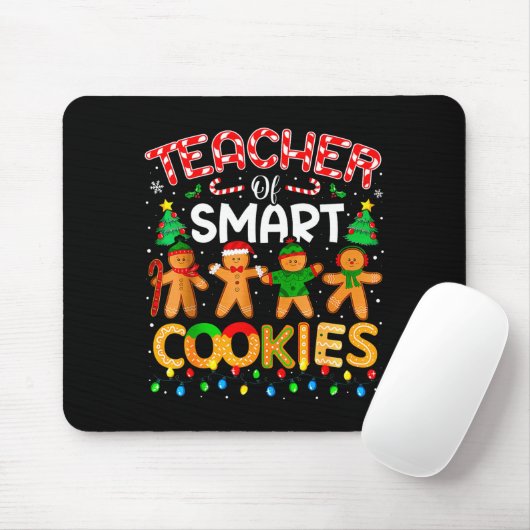 Christmas Teacher Of Smart Cookies Funny Cute Ging Muismat (Met muis)