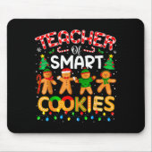 Christmas Teacher Of Smart Cookies Funny Cute Ging Muismat (Voorkant)