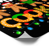 Christmas Teacher Of Smart Cookies Funny Cute Ging Poster (Hoek)