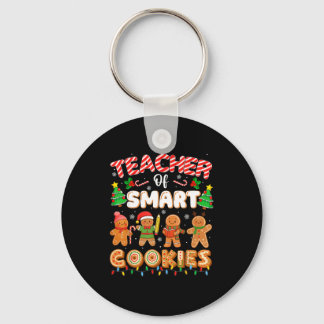 Christmas Teacher Of Smart Cookies Funny Cute Ging Sleutelhanger