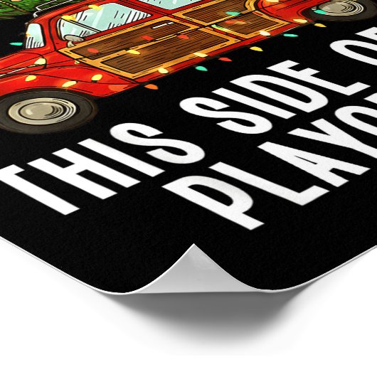 Christmas Teacher Squad Festive Car Tree Lights Xm Poster (Hoek)