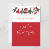 Christmas Teacher Thank You Red Gift card Holder Feestdagenkaart (Voorkant)