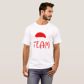 Christmas Team Santa Matching T-shirt (Voorkant volledig)