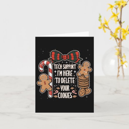 Christmas Tech ondersteunt hier om cookies XMA te Kaart (Gele Bloem)