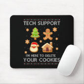 Christmas Tech Support hier om cookies te verwijde Muismat (Met muis)