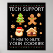 Christmas Tech Support hier om cookies te verwijde Poster (Voorkant)
