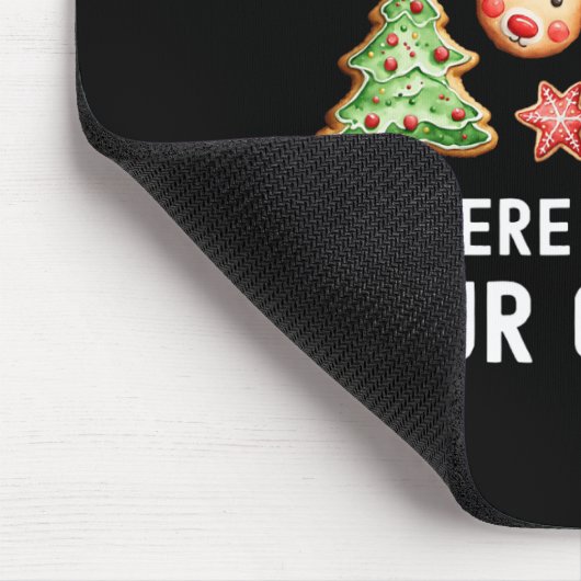 Christmas Tech-support hier om cookies Xmas te ver Muismat (Hoek)