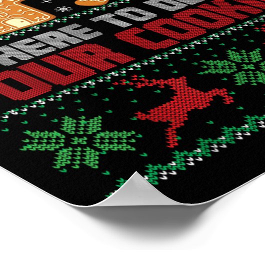 Christmas Tech Support Ik ben hier om cookies te v Poster (Hoek)