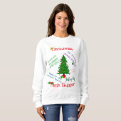 Christmas Tech Support Sweatshirt (Voorkant volledig)
