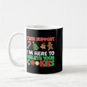 Christmas Tech Suprt Delete Cookies Funny Xmas Men Koffiemok (Links)