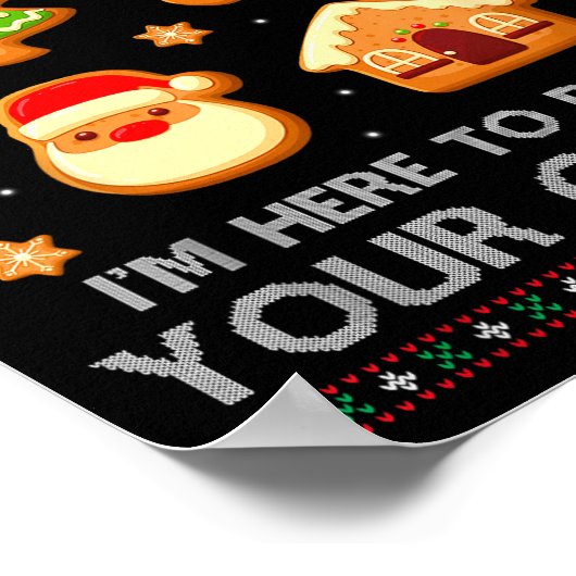 Christmas Tech Suprt Here To Delete Cookies Ugly S Poster (Hoek)