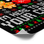 Christmas Tech Suprt Here To Delete Cookies Ugly X Poster (Hoek)