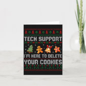 Christmas Tech Suprt Here To Delete Cookies Xmas M Kaart (Voorkant)